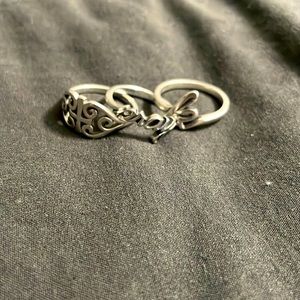 Three James Avery rings